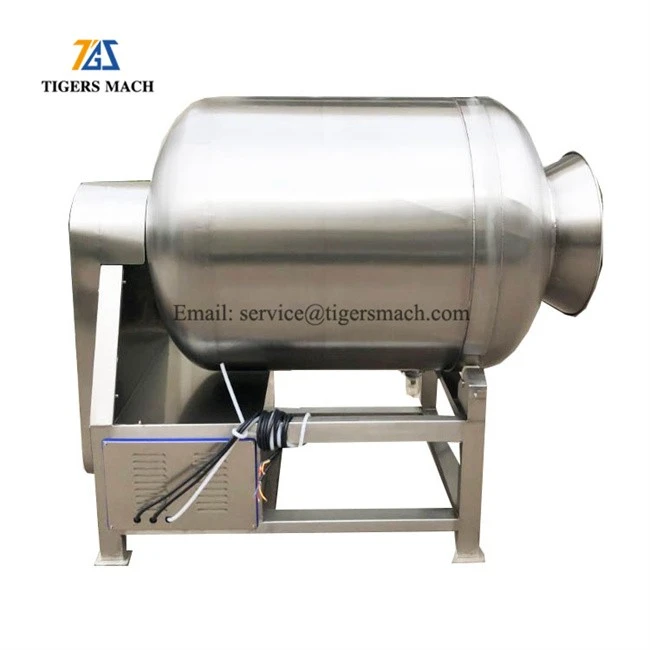 How to mix meat with spice seasoning from industrial meat salting and mixing machine (4)